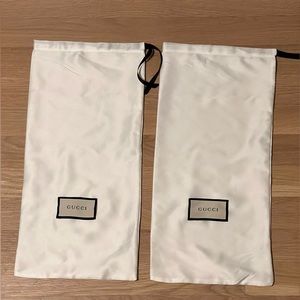 Gucci shoe dust bags